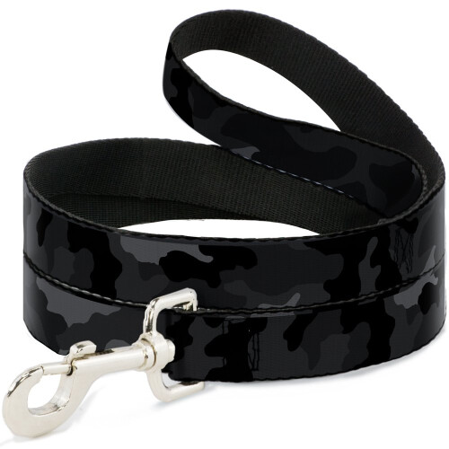 Buckle Down "Camo Charcoal Pet Leash, 6' x 1.5"