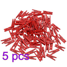 500 Pièces Clips En Bois Rouge Lourds Pour Maison