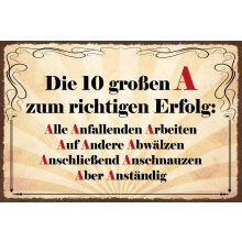 Schatzmix Tin-Plate Sign, Sheet metal, Multicoloured, 20x30 cm