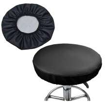 alblinsy hefei 2PCS Round Faux Leather Bar Stool Cover Waterproof Seat Cushion Chair Slipcover Home Office Restaurant Library Office Chair Protector