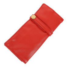 3Pcs Dark Red PU Watch Roll Portable Professional Watch Organizer