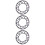 3 Pcs Positive And Negative Teeth Chainring 8
