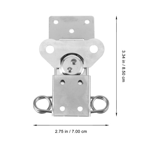 6Pcs Spring Loaded Silver Twists Latch for Toolbox Or Chest 2