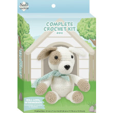 Fabric Editions Needle Creations Crochet Kit-Dog NCCRCHKT-DOG