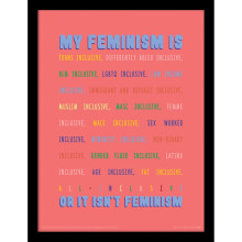 Pyramid International The Peach Fuzz Framed Print (My Feminism Design) 30cm x 40cm - Official Merchandise
