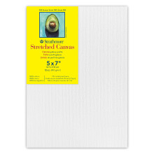 Strathmore Stretched Canvas, Cotton, White, 5x7