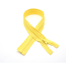 DOJA Barcelona | Open Zip Jacket | Pack 10 | 40 cm | Number 5 | Yellow | Zips by the Metre for Sewing | Zips for Jackets, Trousers, Bag, Jeans, Coat,