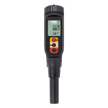 Malloy 1 PCS Black Plastic Digital Food PH Meter 0.00-14.00 PH Temp Acidity Tester Dough Soil PH Detector for Meat Cheese Bread Analyzer Meter