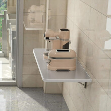 WBWAPA Fold Wall Mounted Table Folding Workbench,Wall Desk Fold Down Dining Table Laundry Table,Wall Shelf Bedside Gaming Small Desk Foldable with St