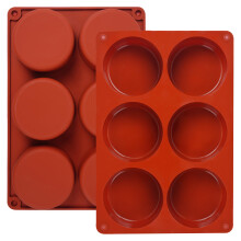 Goensjt Silicone Egg Molds,Muffin Top Pan for Breakfast Sandwiches 3 Inch Frittata Baking Pans for Baking Egg Breakfast Sandwiches, Cheesecake, Dinne