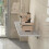 WBWAPA Fold Wall Mounted Table Folding Workbench,Wall Desk Fold Down Dining Table Laundry Table,Wall Shelf Bedside Gaming Small Desk Foldable with St 2