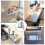WBWAPA Fold Wall Mounted Table Folding Workbench,Wall Desk Fold Down Dining Table Laundry Table,Wall Shelf Bedside Gaming Small Desk Foldable with St 8