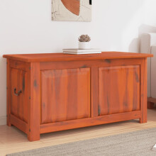 Iiaky Storage Chest, Storage Bench,Shoe Storage Bench, Modern Style,for Hallway, Bedroom, Living Room,Storage Chest with Lid Brown Solid Wood Acacia