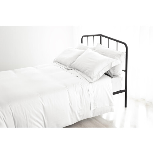 Catherine Lansfield Fantasy Sateen White Fitted sheet 150x200cm 2