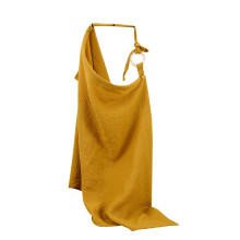 Breathable Cotton Nursing Cover for Breastfeeding Mothers, Lightweight Blanket Design with Rigid Hoop