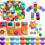 120Pcs Plastic Bottle Caps for Crafts, DIY Craft Scrapbook(Mixed Color) 2