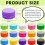 120Pcs Plastic Bottle Caps for Crafts, DIY Craft Scrapbook(Mixed Color) 8