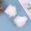 10St Kunstbont Pompom Bollen Wit Met Elastische Lus Voor Knutselen 11