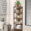 Greatseas 5-Tier Corner Sehlf Rustic Brown 4