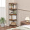 Greatseas 5-Tier Corner Sehlf Rustic Brown 7