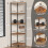Greatseas 5-Tier Corner Sehlf Rustic Brown 2