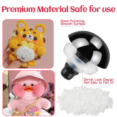 1000 Black Safety Eyes 2