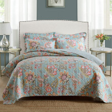 TGDGFKIAS Soft Blanket Printed Quilt Blanket, Bedspreads Clearance Queen, Bedding Coverlet Twin, Sets with 2 Pillowcases Twin Size, Three-Piece