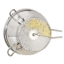 Stainless Steel Food Strainer and Manual Fruit Press for Jam Making, Easy Clean, Ergonomic Grip
