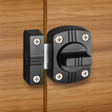 Heavy Duty Black Zinc Door Latch Tower Bolt Lock, TamperResistant Security for Home Bathroom, 2 Pack