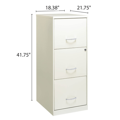 Space Solutions 20227 File Cabinet, 18-Inch, White 2