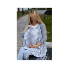 Nursing Cover Cotton Breathable Privacy Breastfeeding Cover for Moms Baby Feeding Apron Graywave