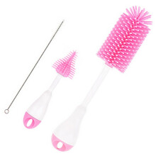 Bottle Cleaning Brush Set with Straw Brush, Long Handle Reach, Ergonomic Non‑Slip Grip, 3‑Piece Kit