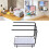 Tea Towel Rack, Tea Towel Drying Rack, Hollow Base with Drain Pan for Kitchen (Black) 7