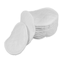 SKISUNO 10pcs Reusable Nursing Pads UltraSoft Cotton Breastfeeding Nipple Pads for Leak Protection