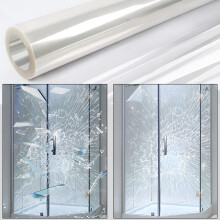 8Mil Security Window Film, 35.6in x6.5ft Shatterproof Film, Transparent Self-Adhesive Security Window Film, Anti Shatter Tempered Glass Film, Glass P