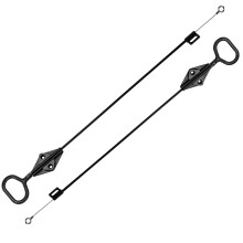 ACEANEA 2 Pieces of D-Ring Recliner Handle Replacement Parachute Recliner Release Cable, Compatible with Lazy Handle Cable, 22 inch Inclined Sofa Rec