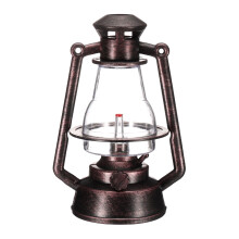 CoCud Dollhouse Miniature Lantern, 6.69" Height, Plastic Mini Vintage Hanging Kerosene Lamp Copper - (Applications: for Micro Landscape Ornament Plan