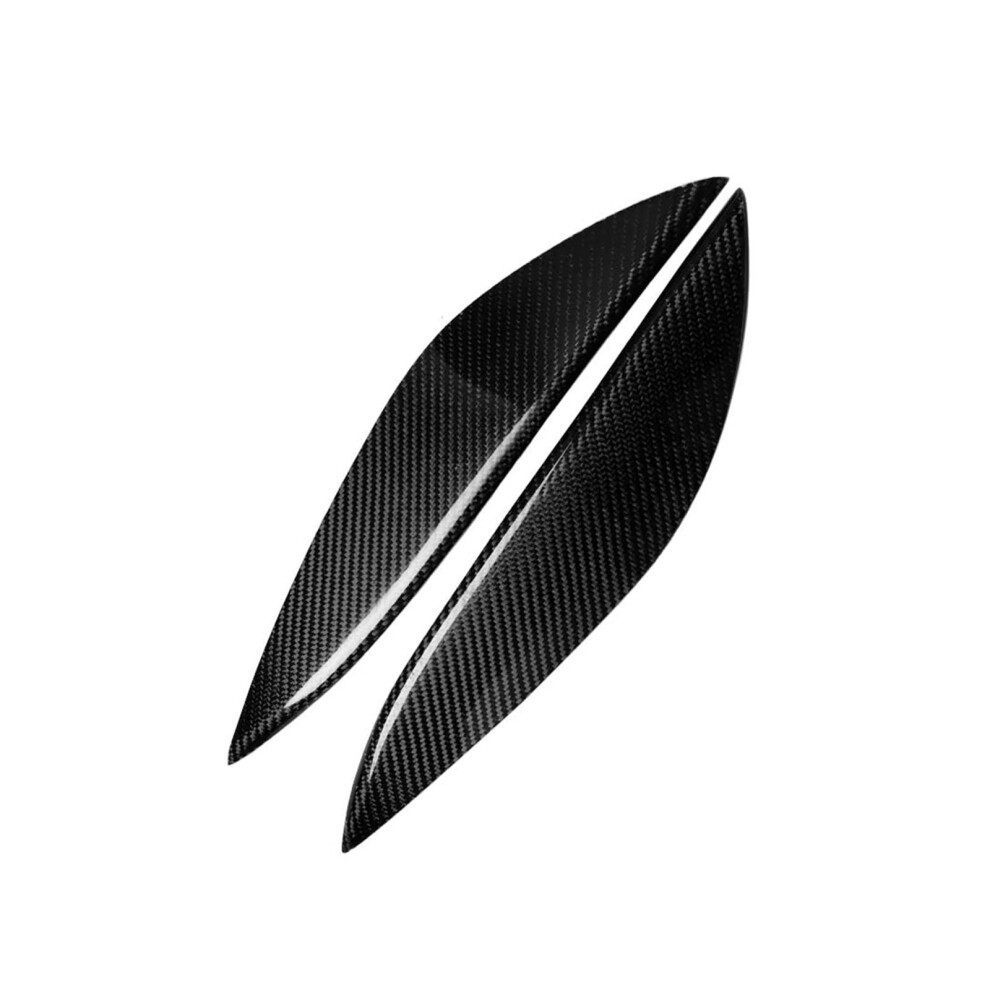 Carbon Fiber Headlight Eyebrow Eyelid Trim Sporty Front Upgrade For Honda Civic 20012003 9070919828423