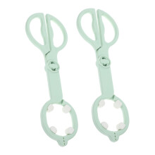 2pcs Heat Resistant Baby Bottle Clamp with Non Slip Tongs for Feeding and Drying