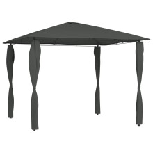 Tidyard Gazebo Party Tent Patio Garden Shelter with Sidewall 3x3x2.6 m Anthracite 160 g/m²