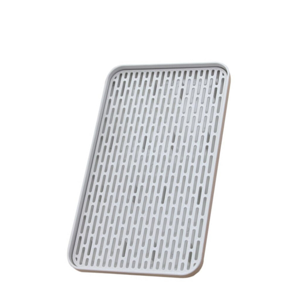 Dish Drying Rack with DualLayer Drain System and Detachable Board for Baby Bottles and Kitchen Countertop