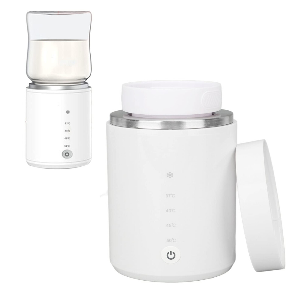Portable Baby Bottle Warmer for Travel, Rechargeable 8800mAh Milk Warmer with 4 Temperature Settings