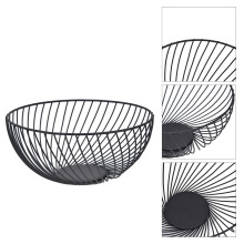 Modern Iron Fruit Bowl with Non-Slip Design, 593g Family Decor