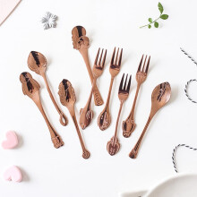 Rose Gold Flatware Set 10Pcs 304 Stainless Steel Silverware with Ergonomic Grip and Polished Edges