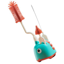 Bottle Cleaning Brush Set with Stand, Long Handle Deep Clean Brushes for Baby Bottles and Straws