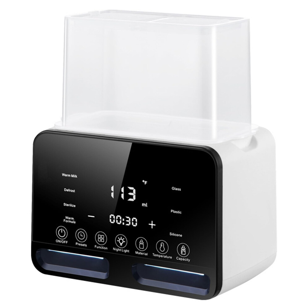 9‑in‑1 Double Baby Bottle Warmer with Smart Temperature Control, LCD Display and 24H Heat Hold