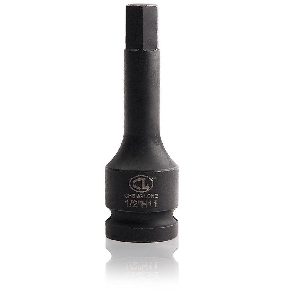 Impact Hex Bit Socket H11 1/2 Inch Drive, 11Mm Crmo Steel, Impact Torque Ready, Rustresistant 9113335622661