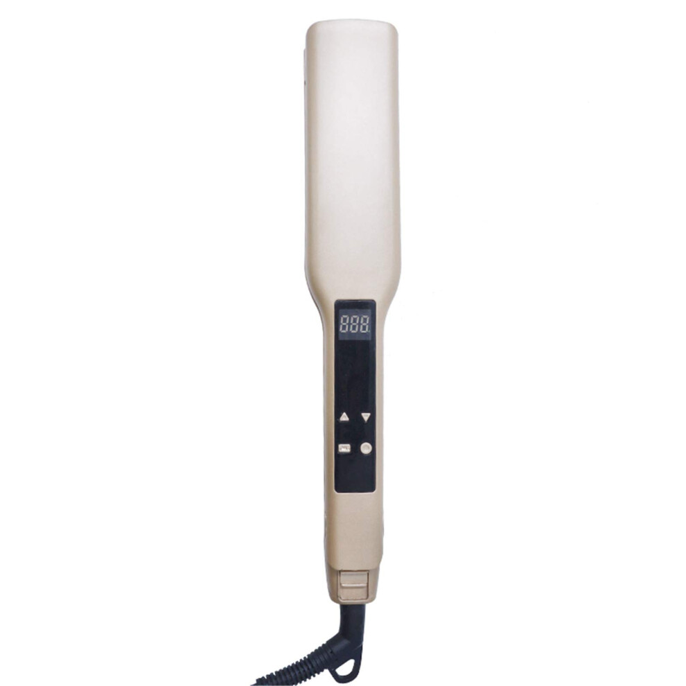 Gold Hair Straightener Ceramic Flat Iron With Fast Heatup Smooth Plates Frizzcontrol Ion Technology