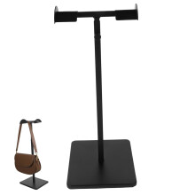 Adjustable Stainless Steel Handbag Display Stand with Scratch Edges, SpaceSaving Purse Hanger
