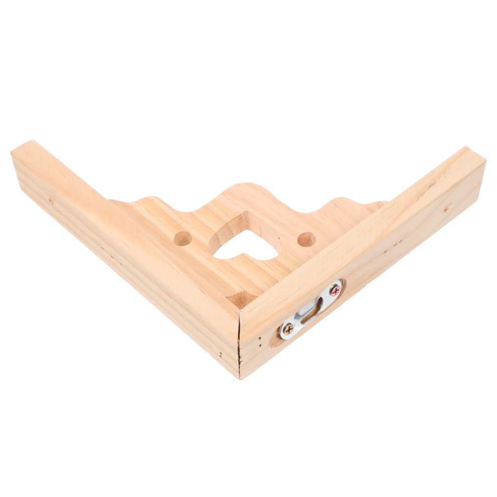 3Pcs Wooden Triangle Shelf Brackets Light Yellow Heavy Duty Holder 3631992414918